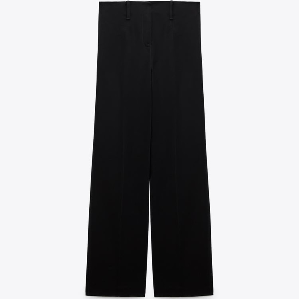 Zara Black Pants with Topstitching